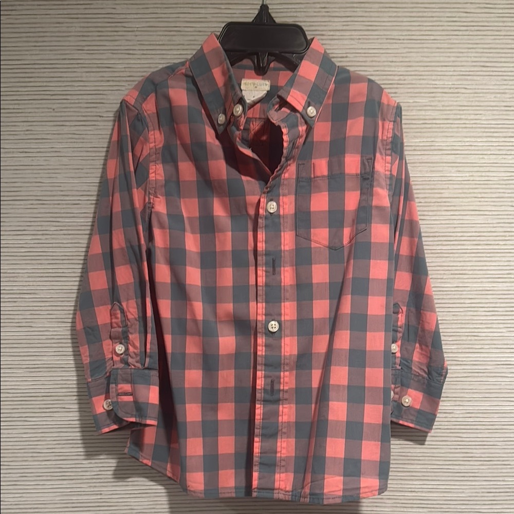 JCrew Crew Cuts Plaid Button-Up Shirt size 2